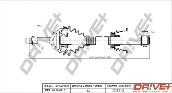 Drive Shaft (DP2110.10.0716)