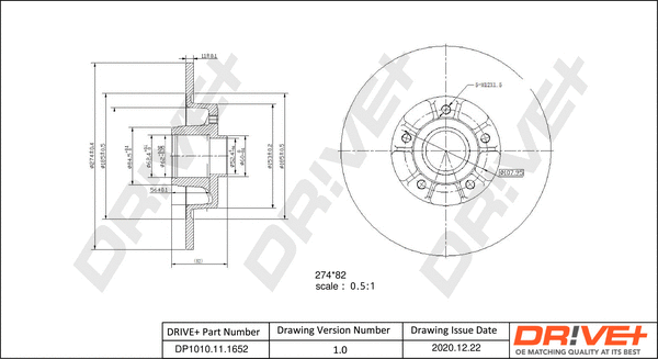 Brake Disc (DP1010.11.1652)