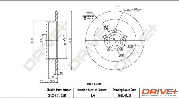 Brake Disc (DP1010.11.0235)