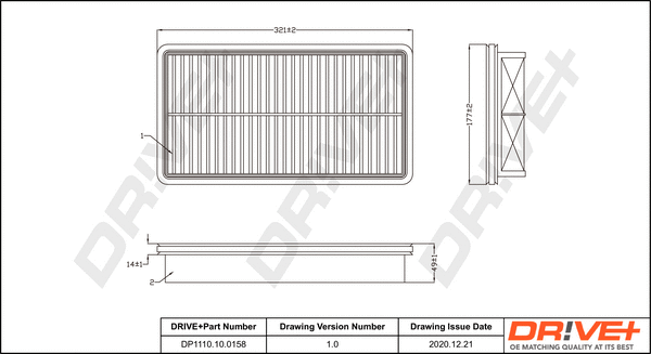 Air Filter (DP1110.10.0158)