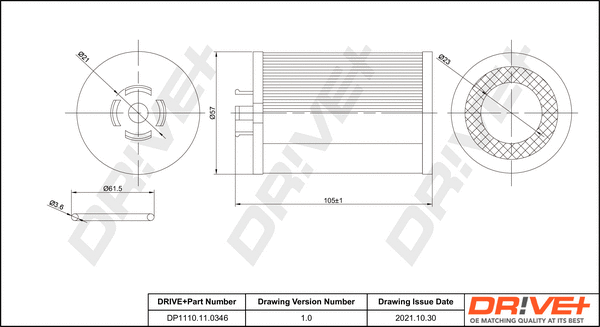 Oil Filter (DP1110.11.0346)