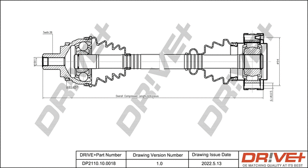 Drive Shaft (DP2110.10.0018)