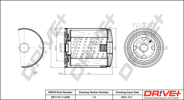 Oil Filter (DP1110.11.0292)