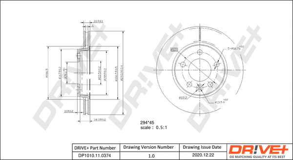 Brake Disc (DP1010.11.0374)