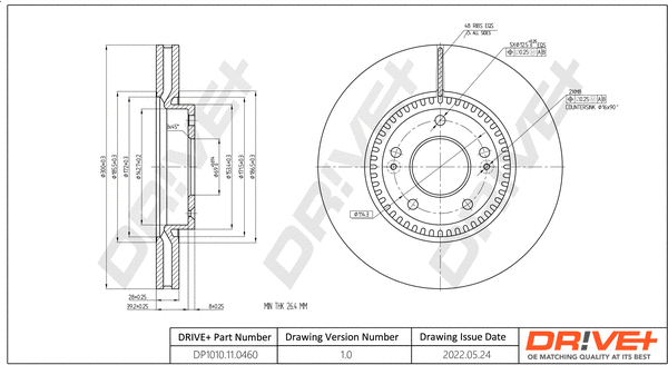 Brake Disc (DP1010.11.0460)