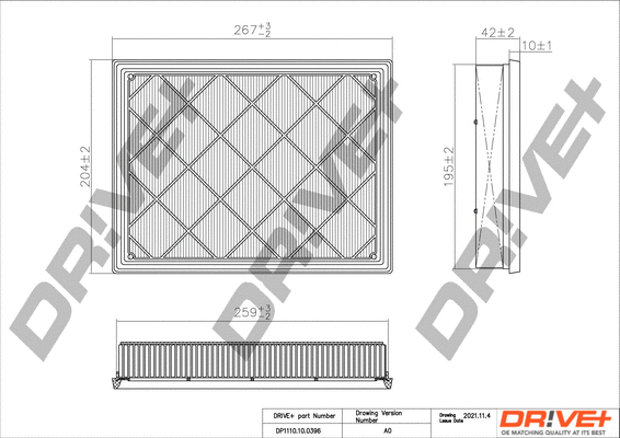 Air Filter (DP1110.10.0396)