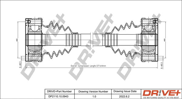 Drive Shaft (DP2110.10.0943)