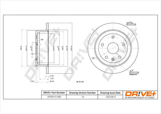 Brake Disc (DP1010.11.1289)