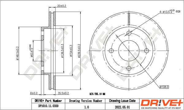 Brake Disc (DP1010.11.0359)