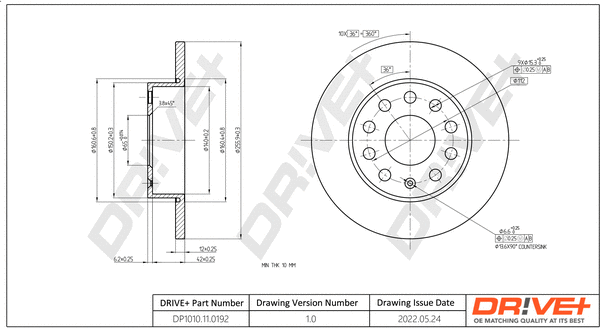 Brake Disc (DP1010.11.0192)