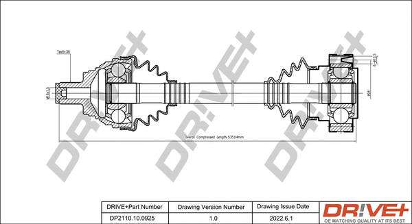 Drive Shaft (DP2110.10.0925)