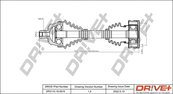 Drive Shaft (DP2110.10.0015)