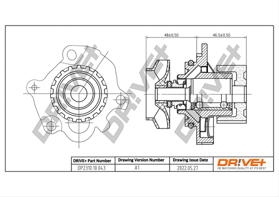 Water Pump, engine cooling (DP2310.10.043)