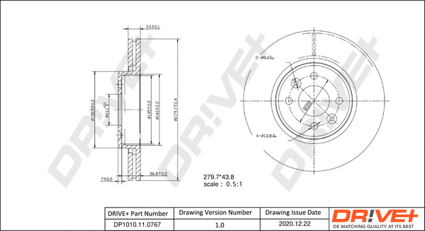 Brake Disc (DP1010.11.0767)