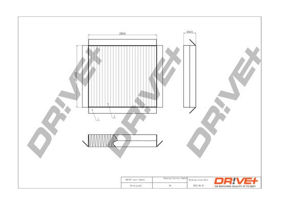 Filter, cabin air (DP1110.12.0197)