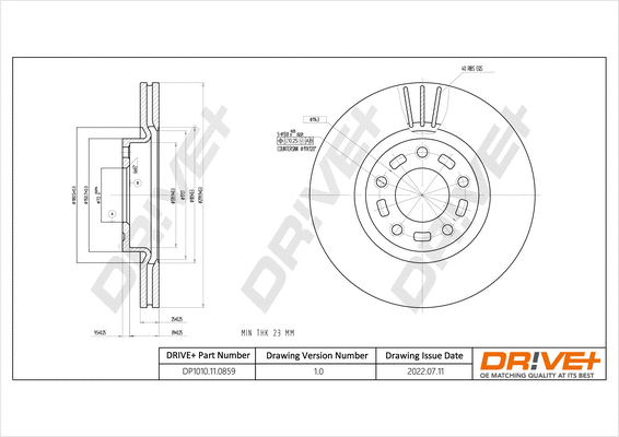 Brake Disc (DP1010.11.0859)