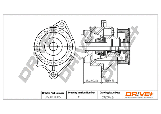 Water Pump, engine cooling (DP2310.10.005)