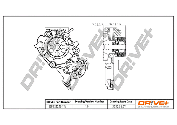 Water Pump, engine cooling (DP2310.10.115)