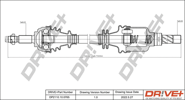 Drive Shaft (DP2110.10.0765)