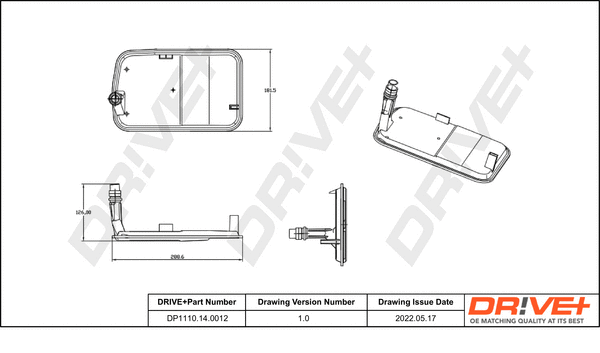 Hydraulic Filter Kit, automatic transmission (DP1110.14.0012)