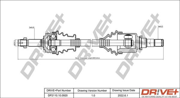 Drive Shaft (DP2110.10.0920)