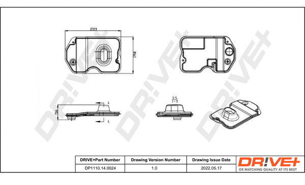 Hydraulic Filter, automatic transmission (DP1110.14.0024)