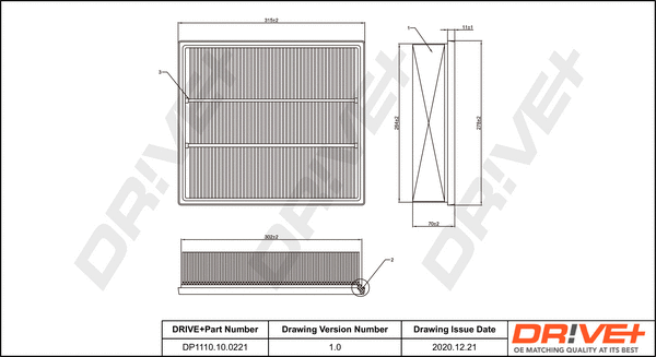 Air Filter (DP1110.10.0221)