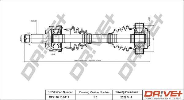 Drive Shaft (DP2110.10.0111)
