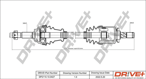 Drive Shaft (DP2110.10.0427)