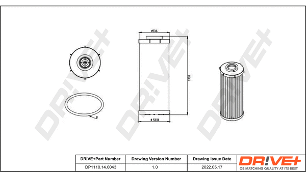 Hydraulic Filter, automatic transmission (DP1110.14.0043)