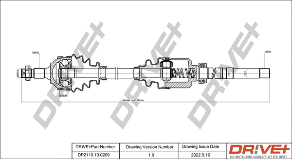 Drive Shaft (DP2110.10.0209)