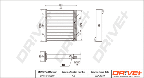 Filter, cabin air (DP1110.12.0289)