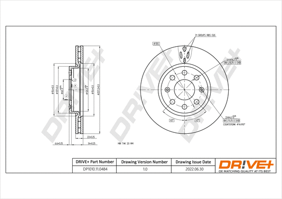 Brake Disc (DP1010.11.0484)