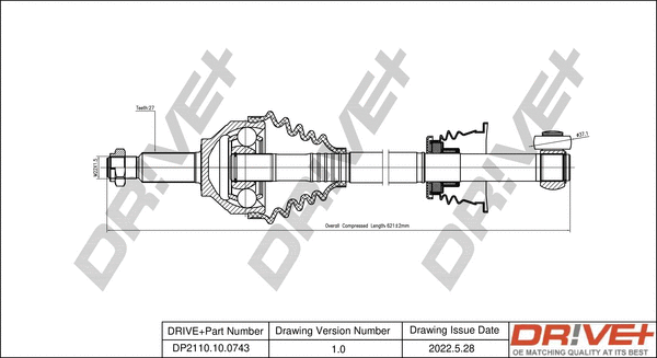 Drive Shaft (DP2110.10.0743)