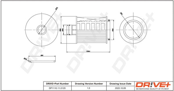 Oil Filter (DP1110.11.0120)