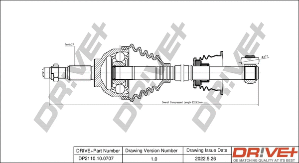 Drive Shaft (DP2110.10.0707)