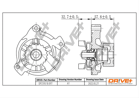 Water Pump, engine cooling (DP2310.10.097)