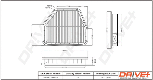 Air Filter (DP1110.10.0485)