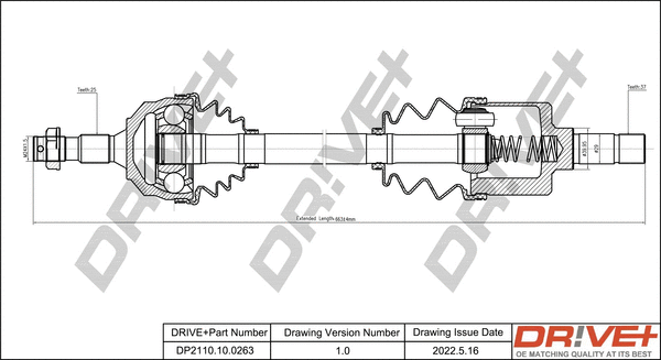 Drive Shaft (DP2110.10.0263)