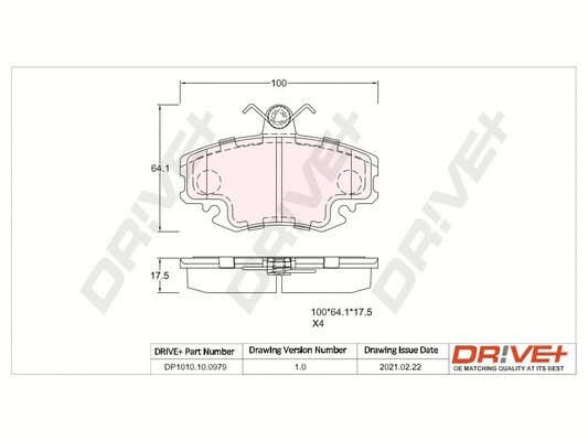Brake Pad Set, disc brake (DP1010.10.0979)