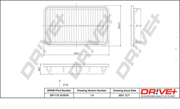 Air Filter (DP1110.10.0518)