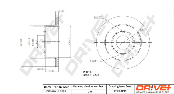 Brake Disc (DP1010.11.0285)