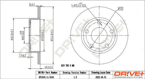 Brake Disc (DP1010.11.0154)