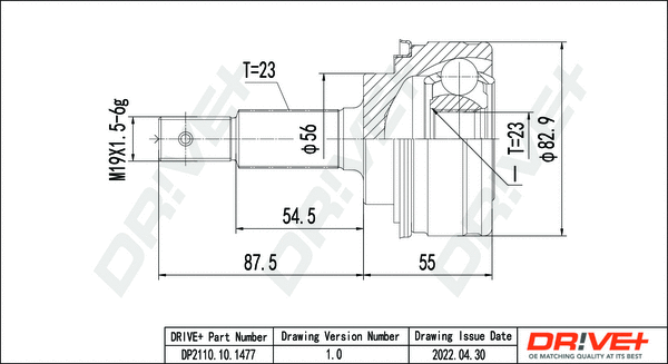 Joint Kit, drive shaft (DP2110.10.1477)
