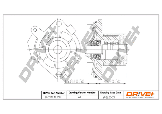 Water Pump, engine cooling (DP2310.10.093)