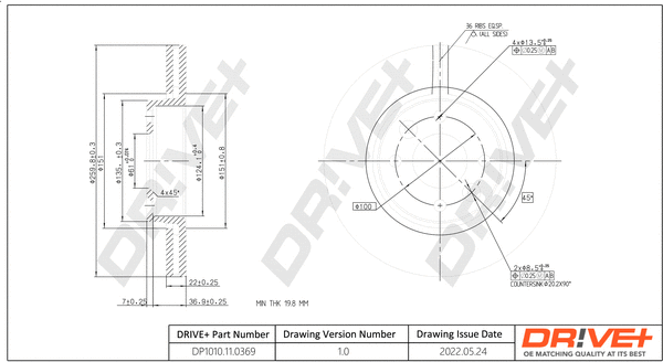 Brake Disc (DP1010.11.0369)