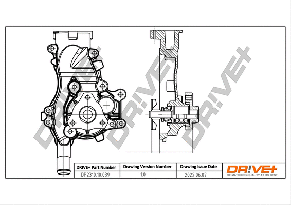 Water Pump, engine cooling (DP2310.10.039)