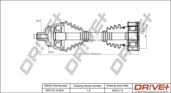 Drive Shaft (DP2110.10.0021)