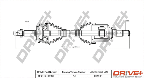 Drive Shaft (DP2110.10.0907)