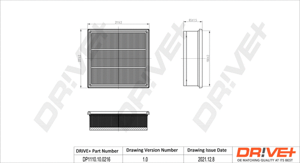 Air Filter (DP1110.10.0216)